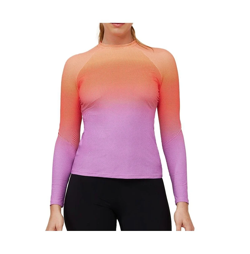 Free Sport by gottex Womens Nixi Long Sleeve Rash Guard Swim Top