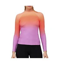 Free Sport by gottex Womens Nixi Long Sleeve Rash Guard Swim Top