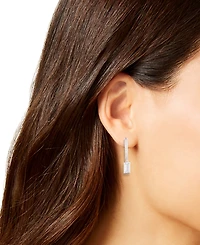 Lauren Ralph Lauren Cubic Zirconia Sterling Silver Hoop Earrings