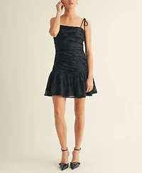 Arose Studio, Inc Women's Kienna Ruched Bodice Bubble Mini Dress