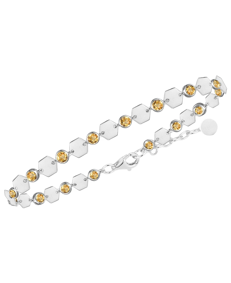 Macy's Citrine Luna Bracelet (2 ct. t.w.) in Sterling Silver