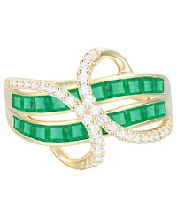 Macy's Emerald (1-3/4 ct. t.w.) and Diamond (1/3 Ring 14K Gold (also White Sapphire & Ruby)