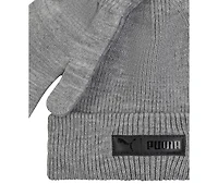 Puma Men's 2-Piece Cuff Beanie and Gloves Set