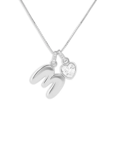 Holiday Lane Sterling Sliver Letter Initial Charm Necklace, Macy's Exclusive