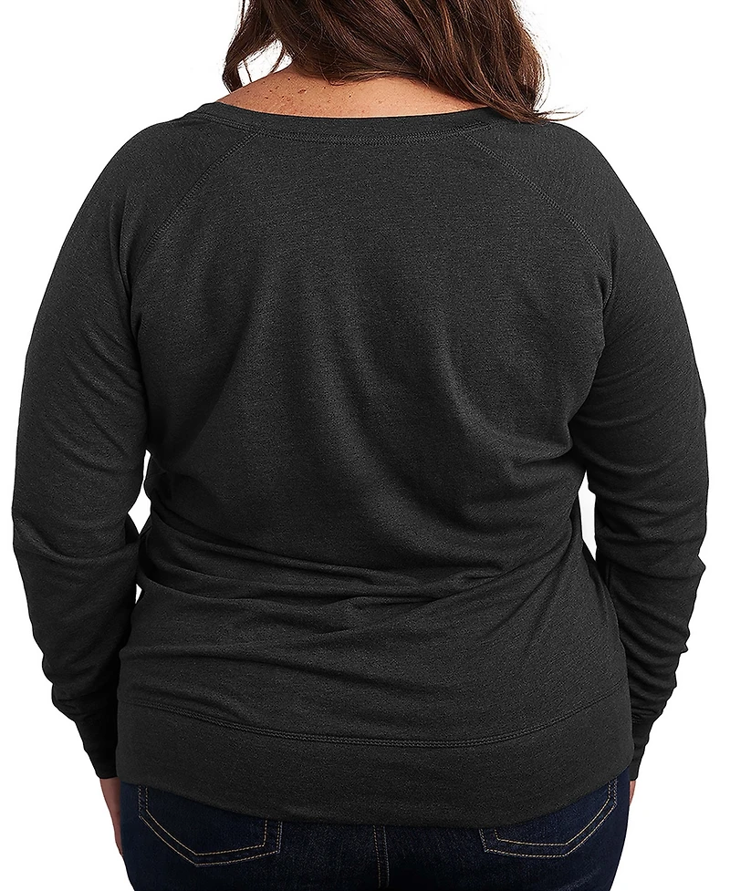 Hybrid Apparel Disney Halloween Minnie Mouse Boo Crew Women's French Terry Long Sleeve Shirt