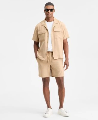 Alfani Mens Brushed Owen Shorts Short Sleeve Shirt Macys Exclusive
