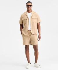 Alfani Mens Brushed Owen Shorts Short Sleeve Shirt Macys Exclusive