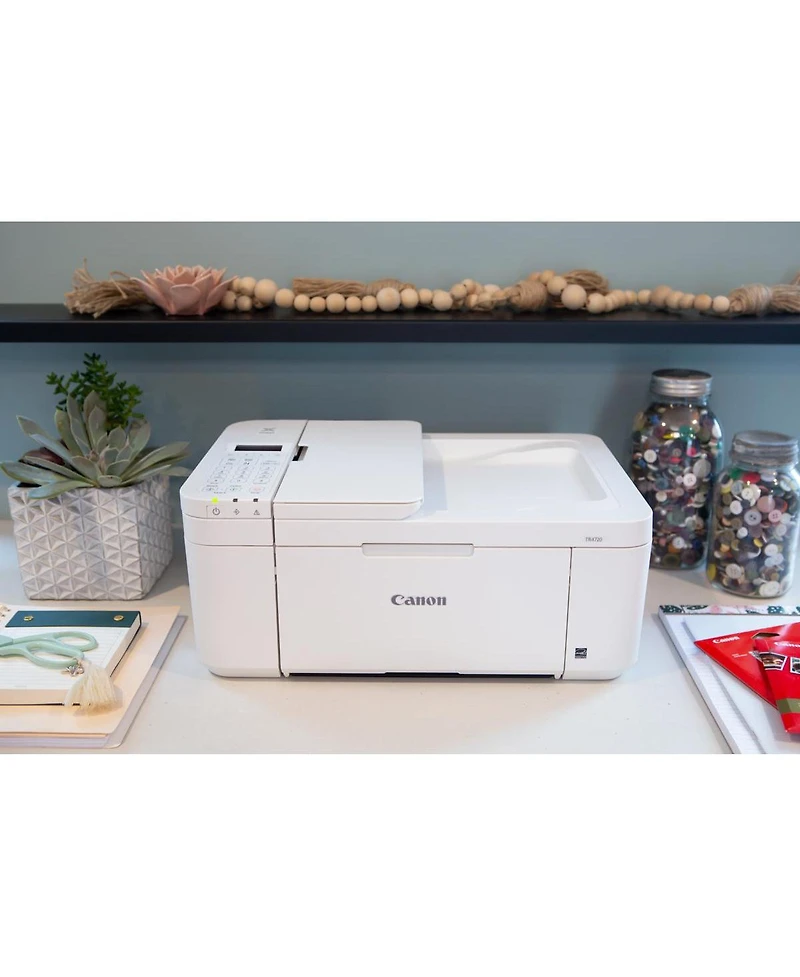 Canon Pixma TR4720 Wireless All-In-One Inkjet Printer, White