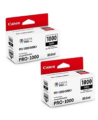 Canon 2 pack Pfi-1000 Mbk Matte Black Lucia Pro ink for imagePROGRAF Pro-1000