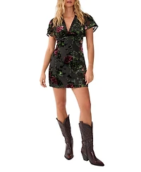 Nasty Gal Women's Lace Trim Cut Out Mini Dress