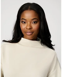 Cable & Gauge Women's Mockneck Modal Top Wide Leg Pant