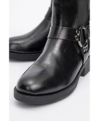 Prologue Shoes Stone Buckled Zip Ankle Boot (Women)