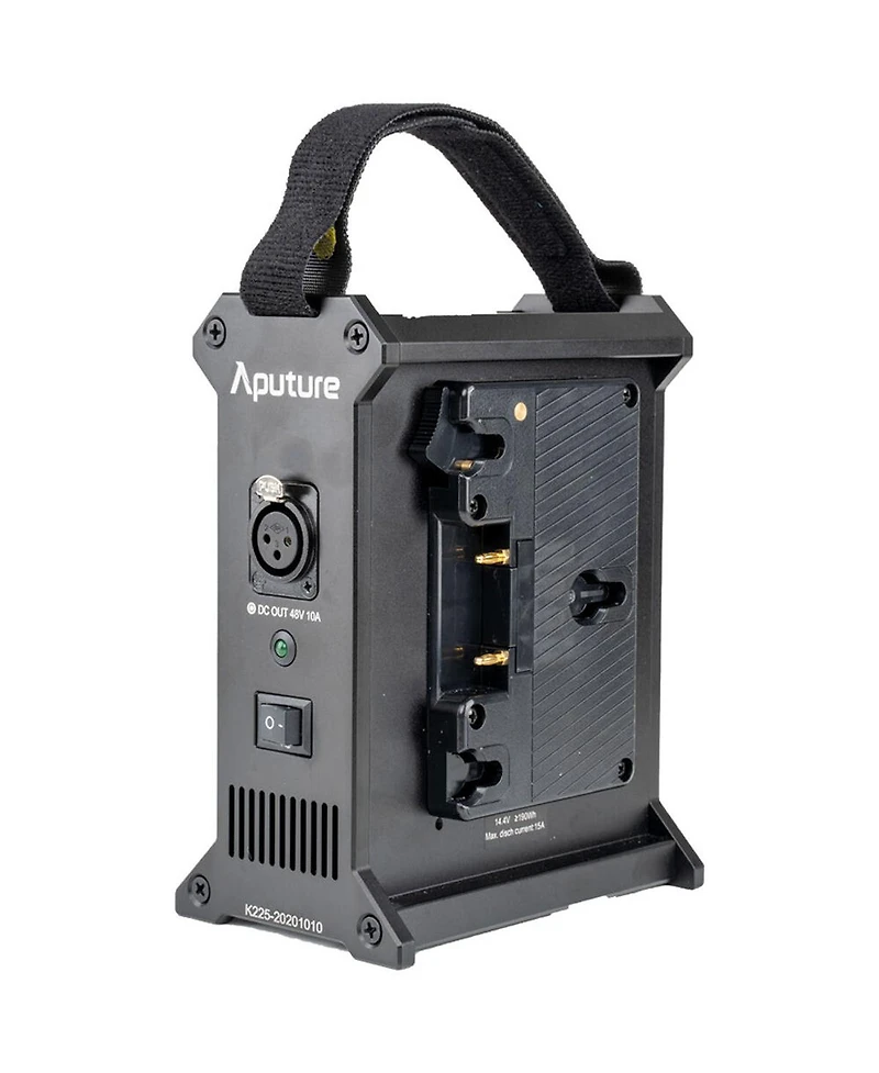 Aputure 2-Bay Battery Power Station for Nova P300c Led Soft Light, A-Mount