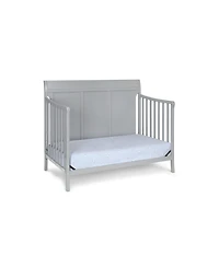 Forest'nSky Gray 4-in-1 Convertible Crib with Clean Lines and Expandable Toddler Bed Frame
