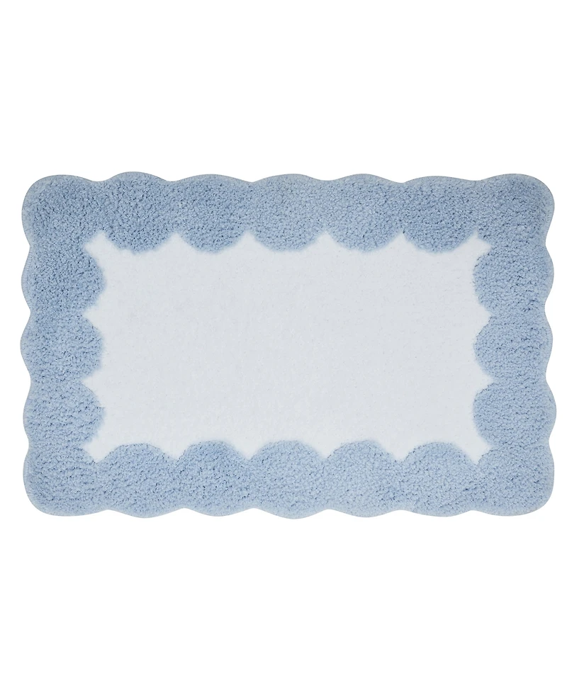 Vcny Home Dotted Edge Tufted Bath Rug, 18" x 27"