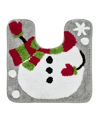Vcny Home Snowman Holiday Bath Rug Set, 2 Count