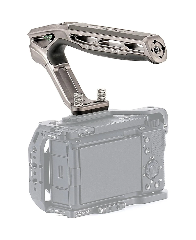 Tilta Xeno Top Handle with Dual 1/4"-20 Thumbscrews, Titanium Gray