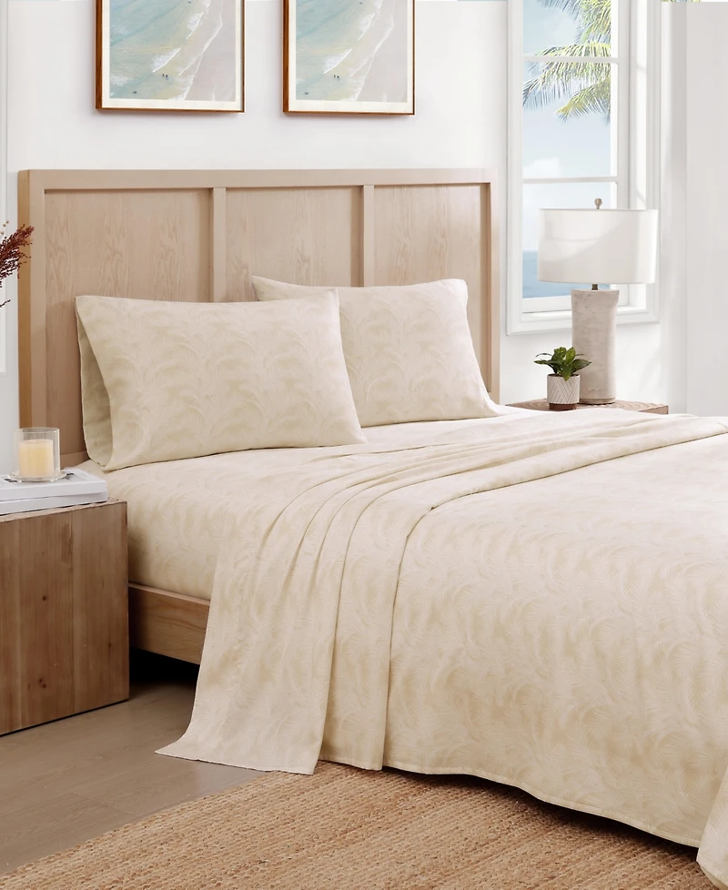 Tommy Bahama All Over Palms 300-Thread count Cotton 4-Pc. Sheet Set