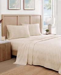 Tommy Bahama All Over Palms 300-Thread count Cotton 4-Pc. Sheet Set