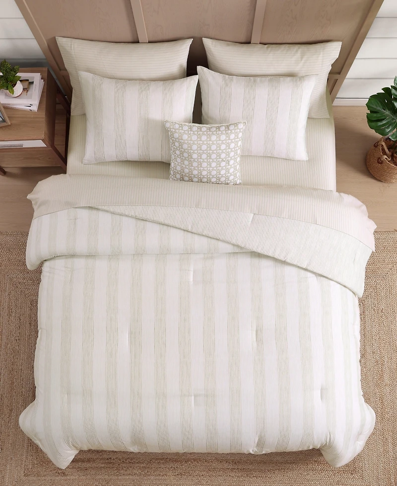Tommy Bahama Weekend Stripe 8-Pc. Comforter Set, King