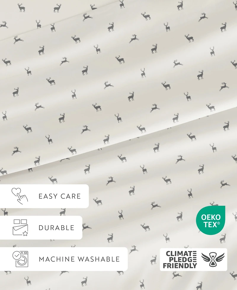 ienjoy Home Holiday Pattern 3-Pc. Sheet Set, Twin