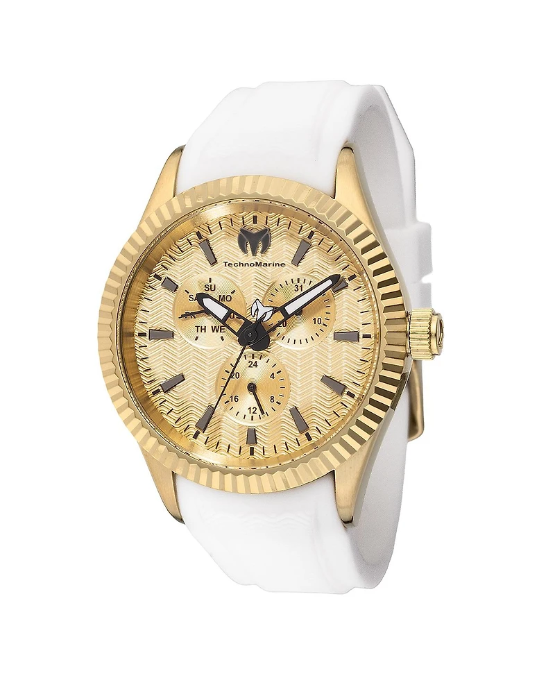 Technomarine Men's Tm-724002 Sea Quartz Chronograph Gold Dial Watch