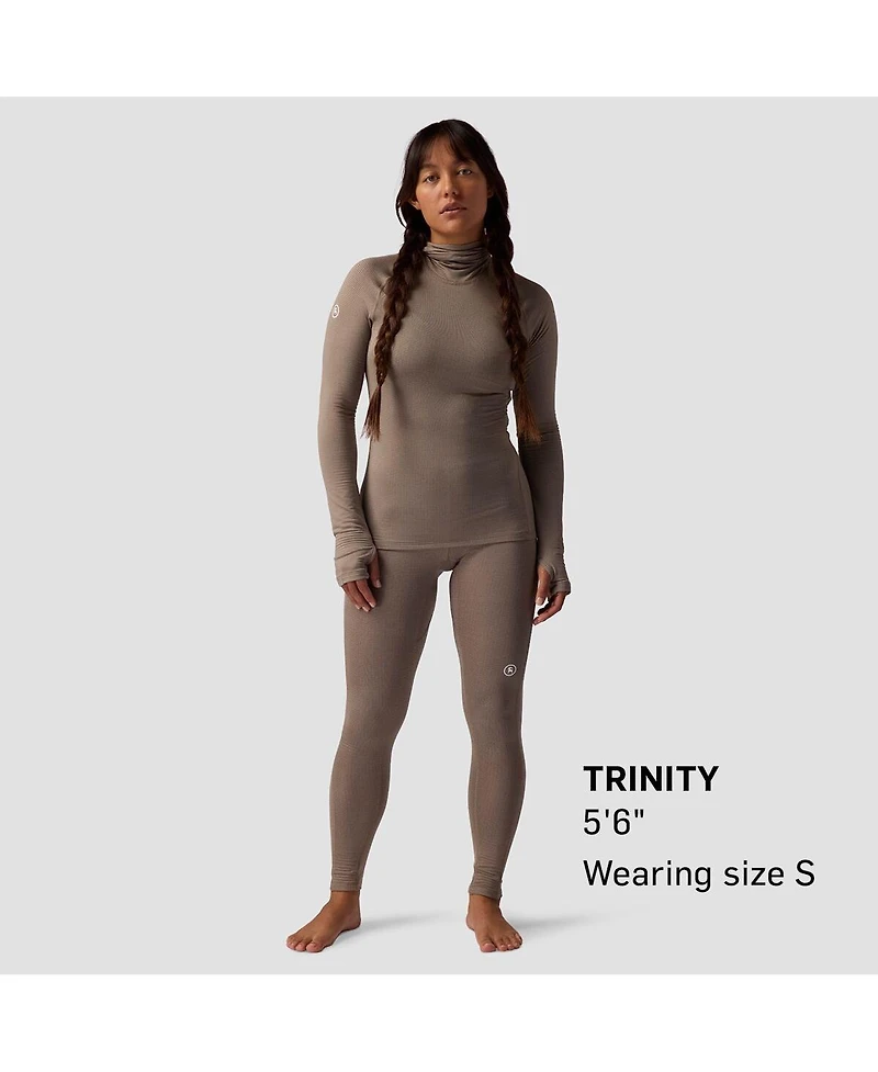 Backcountry Women's Pines Microgrid Ultra-Lt Baselayer Balaclava Top Lightweight Long Underwear Tops