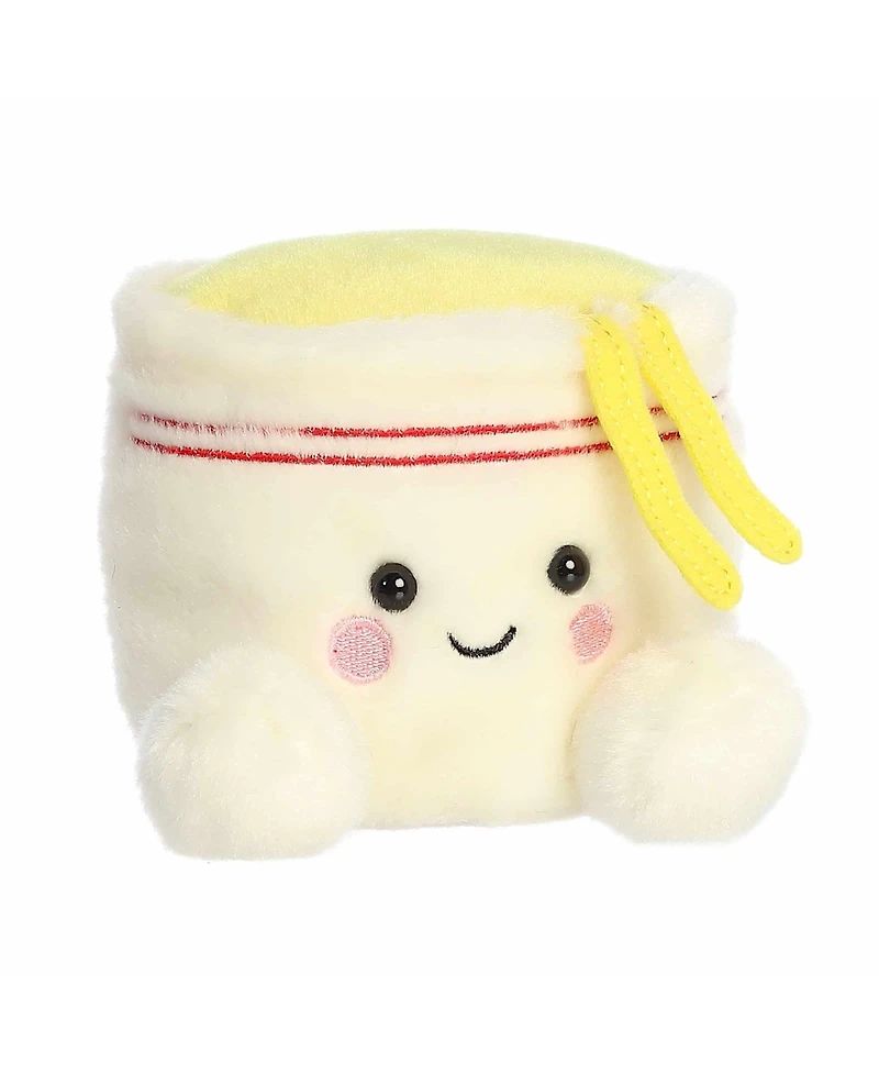 Aurora Mini Dashi Cup Noodles Palm Pals Adorable Plush Toy White 5"