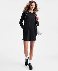 Id Ideology Women's Piped Sweatshirt Dress, Macy's Exclusive