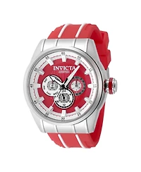 Invicta Men's 49051 Speedway Quartz Chronograph Red, White Dial Watch