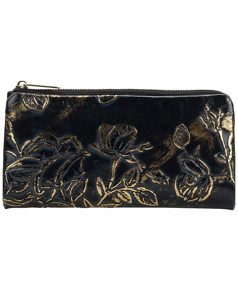 Patricia Nash Prassa Bark Leaves Textured Wallet
