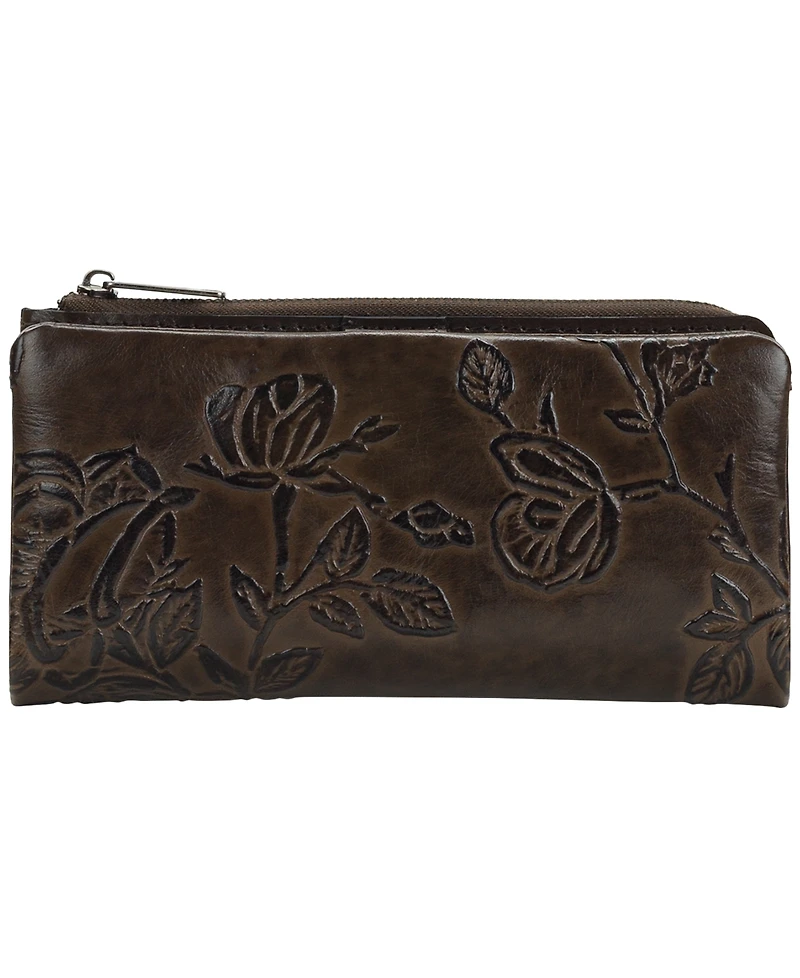 Patricia Nash Prassa Bark Leaves Textured Wallet