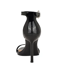 Guess Women's Insraa Rhinestone Buckle Stiletto Sandals