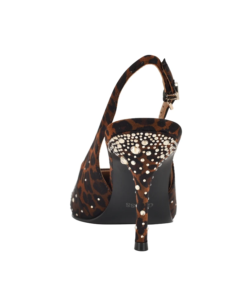 Guess Women's Princessa Quattro G Embellished Slingback Stiletto Pumps