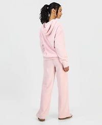 Love Tribe Juniors Hello Kitty Plush Hoodie Lace Trim Lounge Pants