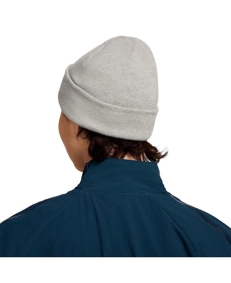 Nike Men's Gray Swoosh Terra Cuffed Knit Hat