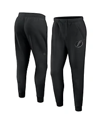 Fanatics Men's Black Tampa Bay Lightning Authentic Pro Road Fleece Sweatpants