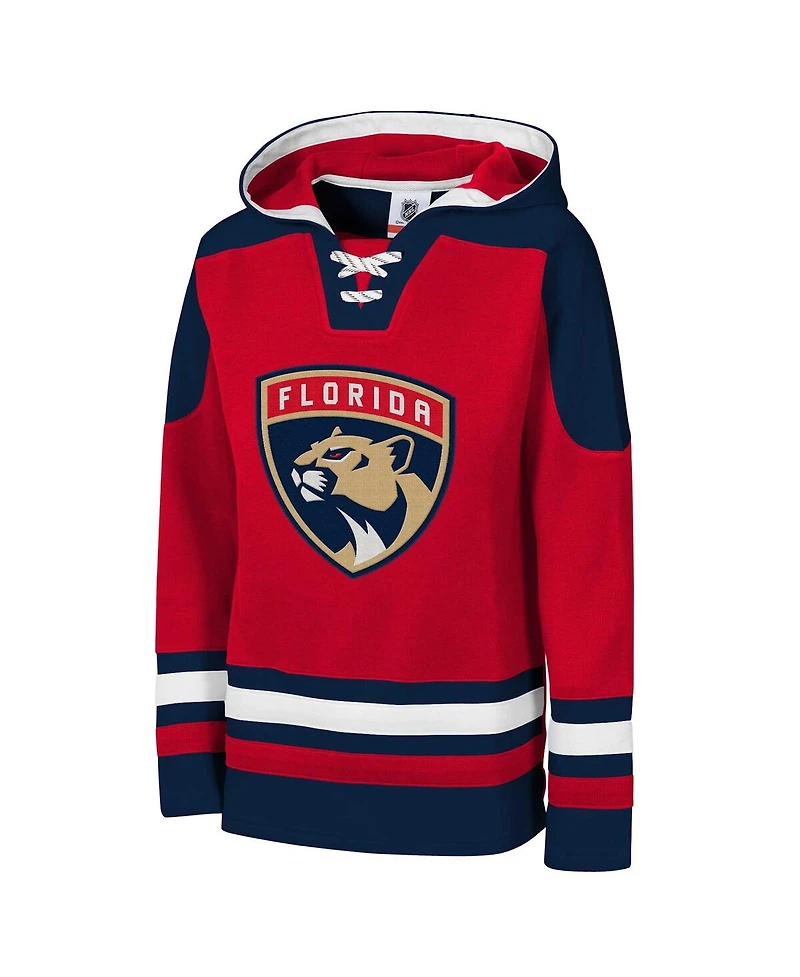 Outerstuff Big Boys and Girls Red Florida Panthers Must Have Home V-Neck Pullover Hoodie