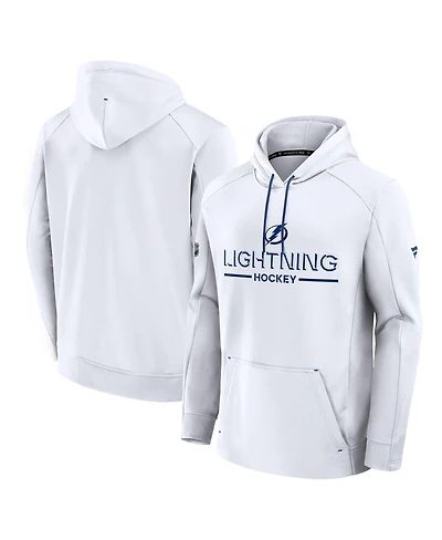 Fanatics Men's White Tampa Bay Lightning Authentic Pro Rink Hoodie