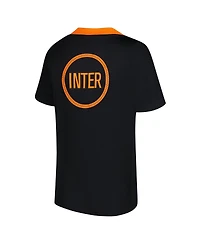 Nike Big Boys and Girls Black Inter Milan 2025/26 Third Academy Pro Pre-Match Dri-Fit Jersey