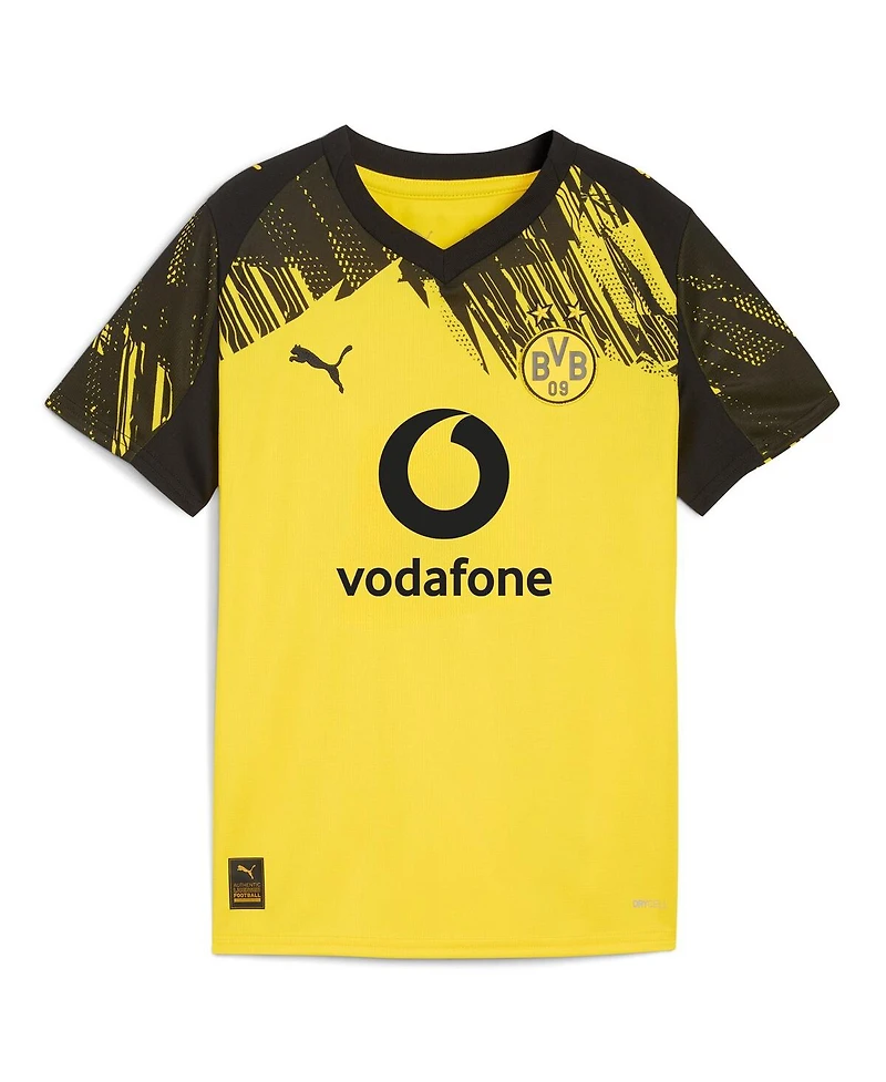 Puma Big Boys and Girls Yellow Borussia Dortmund 2025/26 Replica Jersey