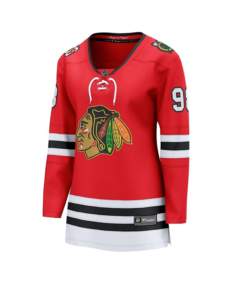 Fanatics Women's Connor Bedard Red Chicago Blackhawks Centennial Breakaway Player Jersey