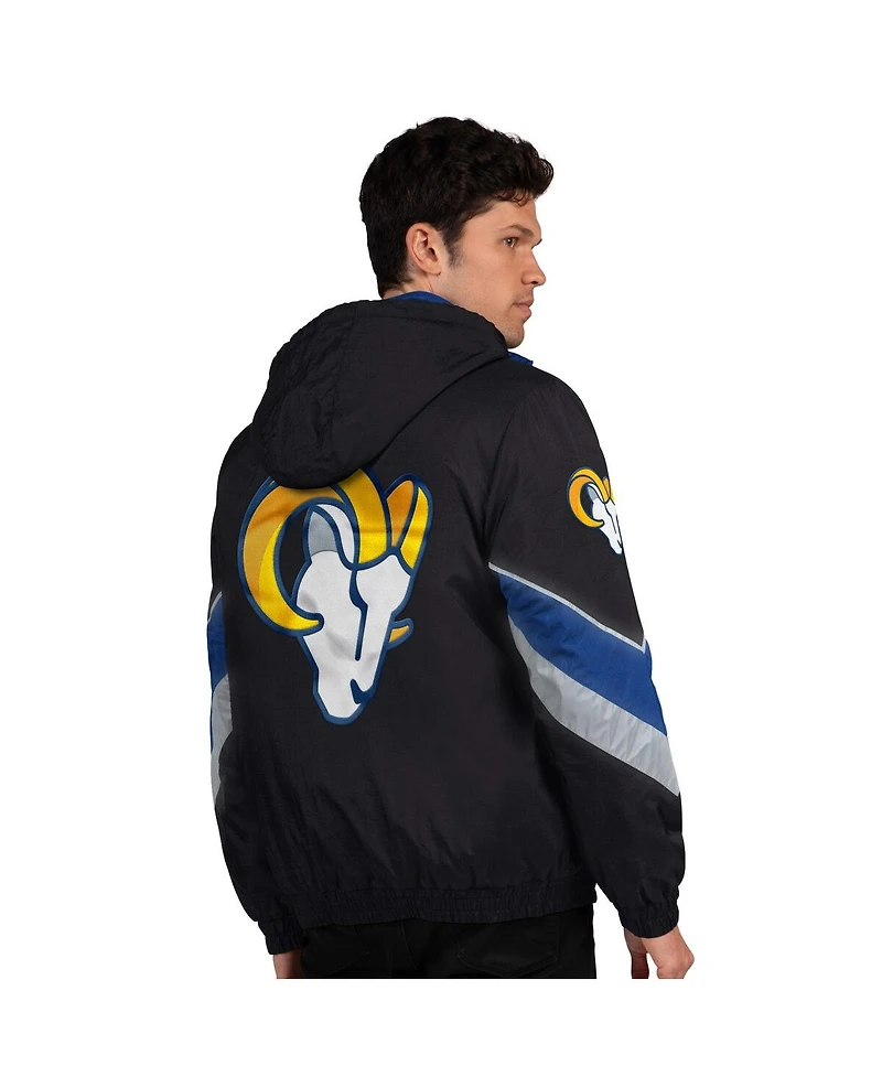 Starter Men's Black/Royal Los Angeles Rams Thursday Night Gridiron Full-Zip Jacket