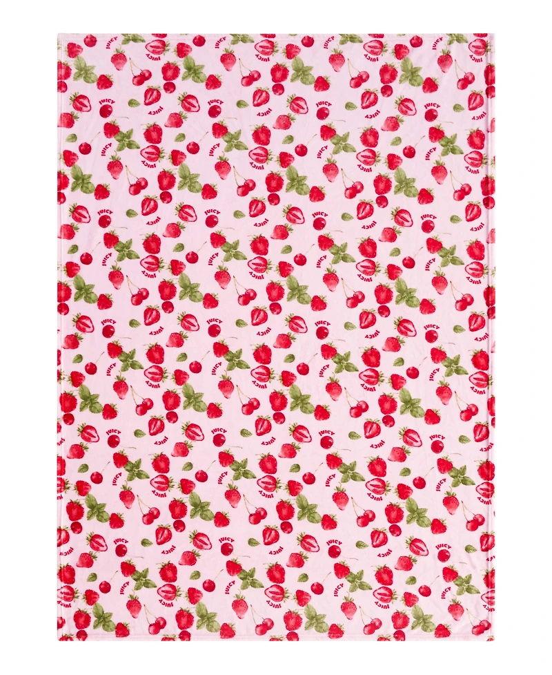 Juicy Couture Plush Throw, 50" x 70"