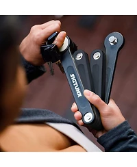 Sigtuna Folding Bike Lock Heavy Duty Hardened Steel with Mounting and Anti Scratch Coating