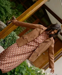 French Connection Women's Faux-Suede Long Sleeve Jacket