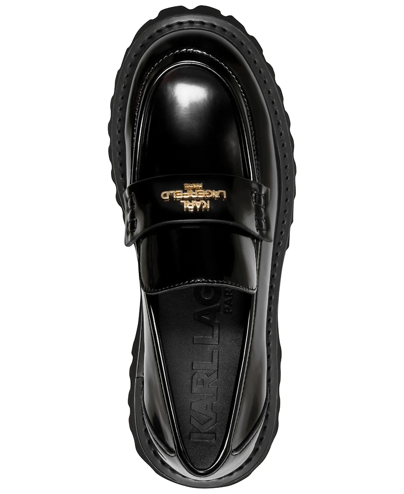 Karl Lagerfeld Paris Women's Gwen Logo Lug Loafers