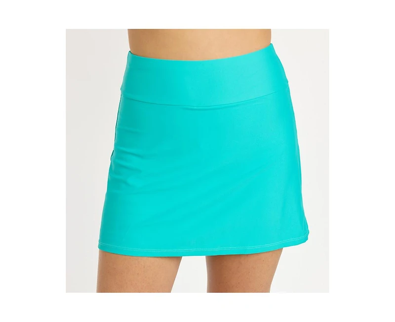 Calypsa Women's Plus Size A-line Swim Skort