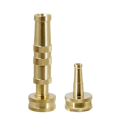 Twinkle Star Solid Brass Heavy Duty Adjustable Twist Hose Nozzle Jet Sweeper