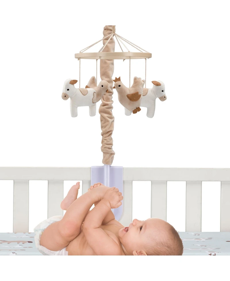 Bedtime Originals Farmyard Friends Musical Baby Crib Mobile Soother Toy